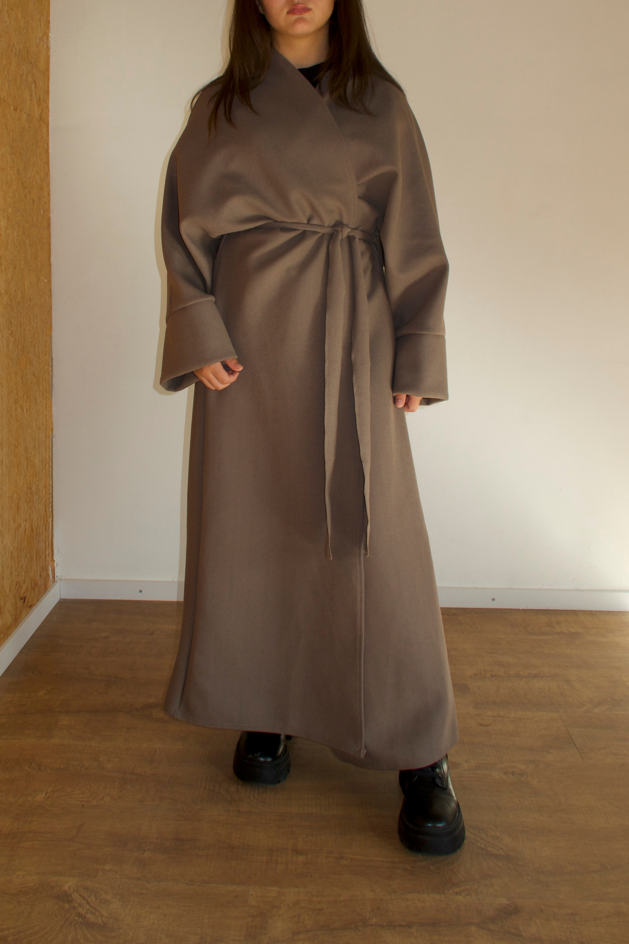 Abaya Coat -  Taupe