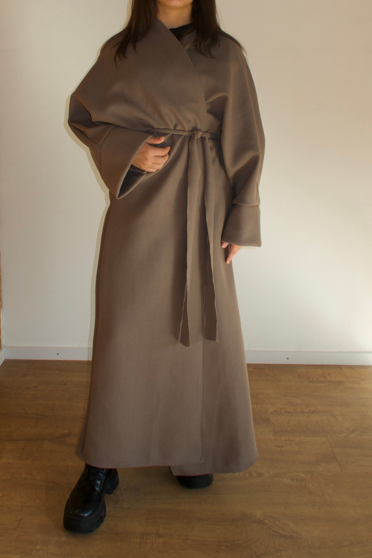 Abaya Coat -  Taupe